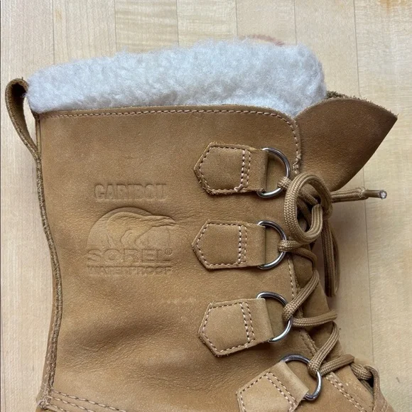 Sorel Caribou Women’s Winter Waterproof Snow Boot Buff Size 9 - Picture 8 of 11